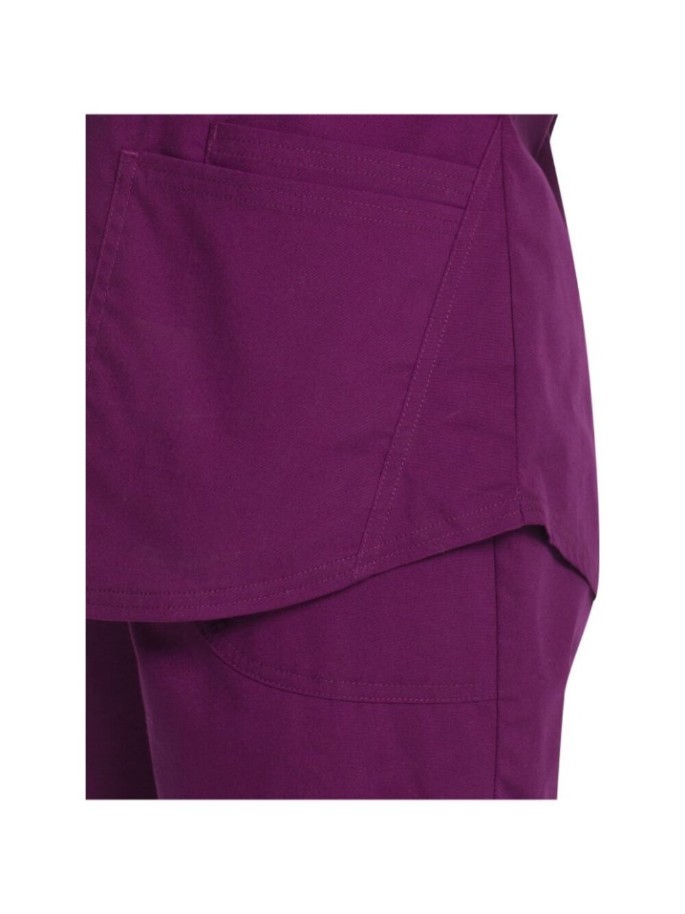 Scrubstar Women Scrub Top V-Neck Wine Size 2XL - Picture 5 of 7